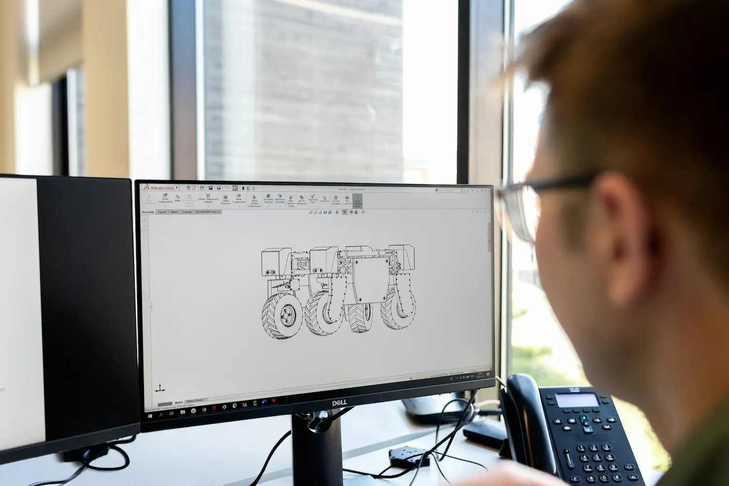 A man creating a 3D model